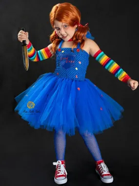 Girls Chucky Inspired Tutu Costume Dress