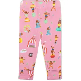 Girls Pink Peepz Leggings