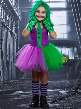 Girls The Joker Inspired Tutu Costume Dress