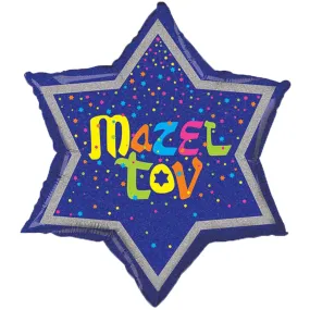 Glittering Mazel Tav Balloon