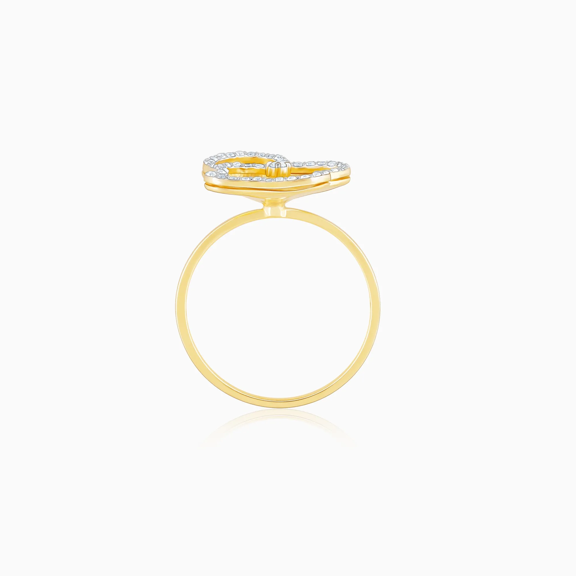 Gold Amyra Statement Diamond Ring