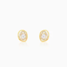 Golden Glittering Earrings