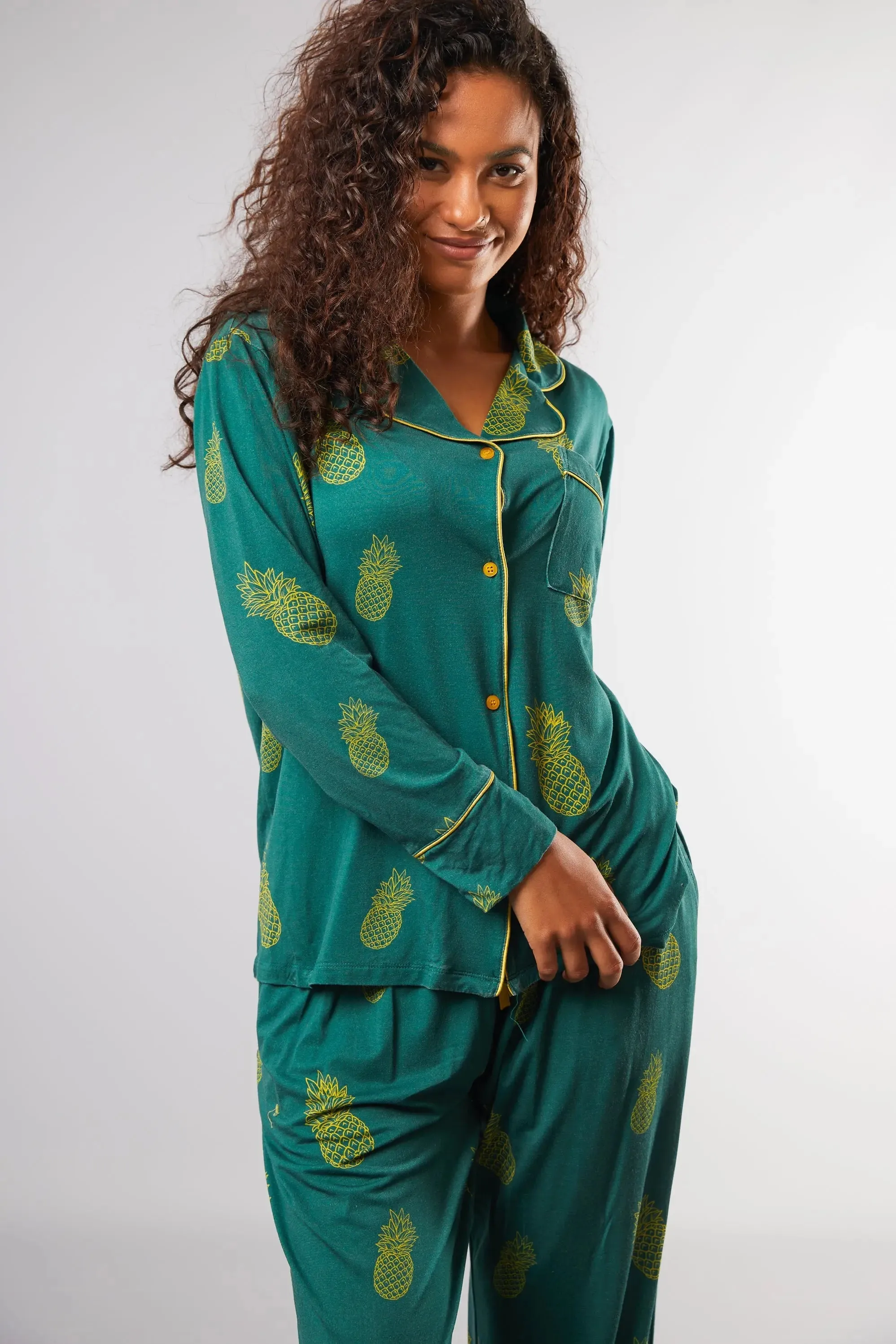 Golden Pineapple II Classic Pyjama Trouser Set