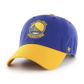 Golden State Warriors 47 Brand Two-Tone Blue Yellow Clean Up Adj. Slouch Hat Cap