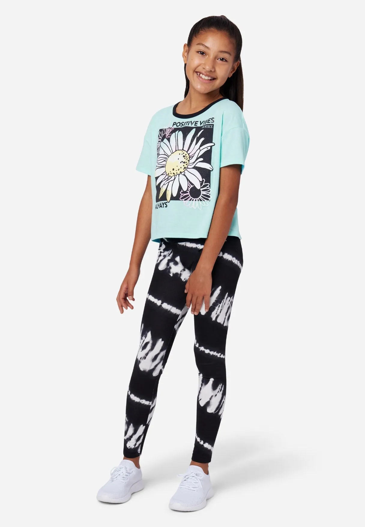 Graphic Crop Ringer Tee