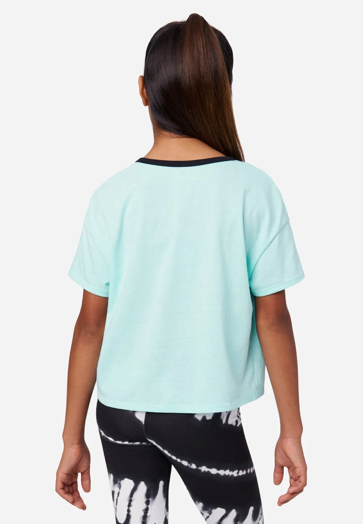 Graphic Crop Ringer Tee