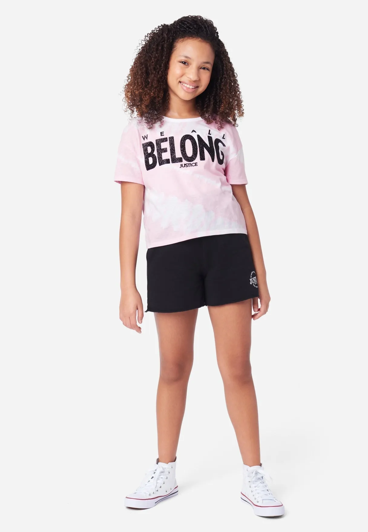 Graphic Crop Ringer Tee