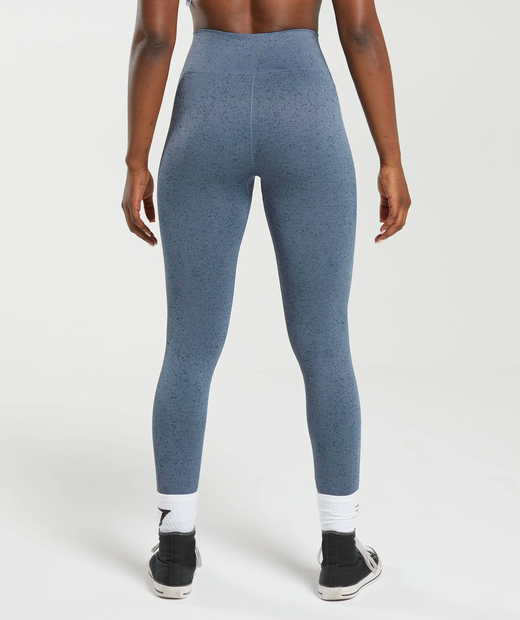 Gymshark Adapt Fleck Seamless Leggings - Evening Blue