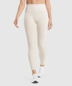 Gymshark Adapt Fleck Seamless Leggings - Mineral | Coconut White