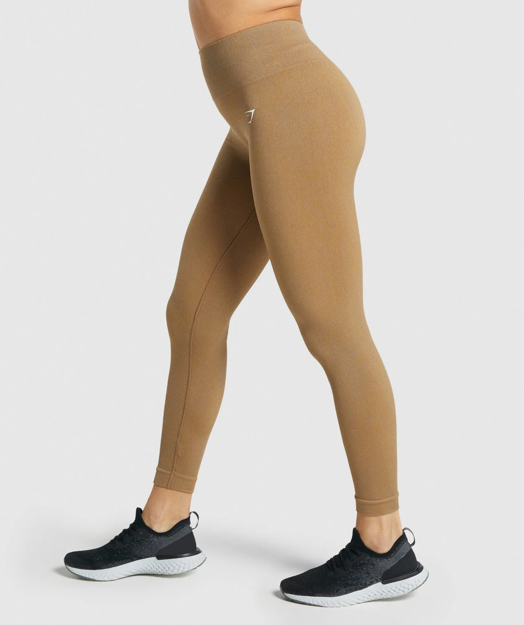 Gymshark Adapt Fleck Seamless Leggings - Mineral | Light Brown