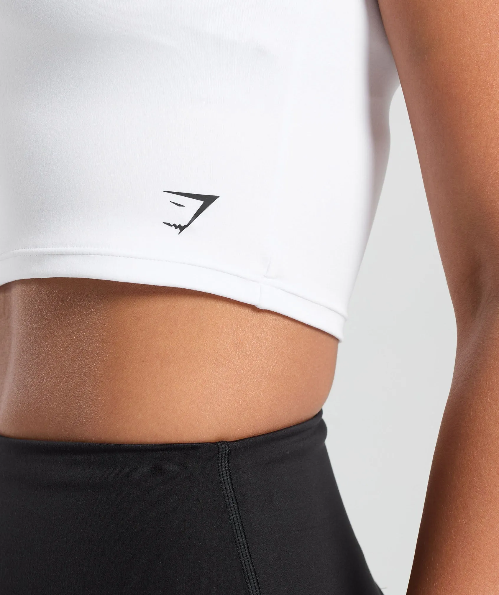 Gymshark Everyday C&S Trend Crop Top - White