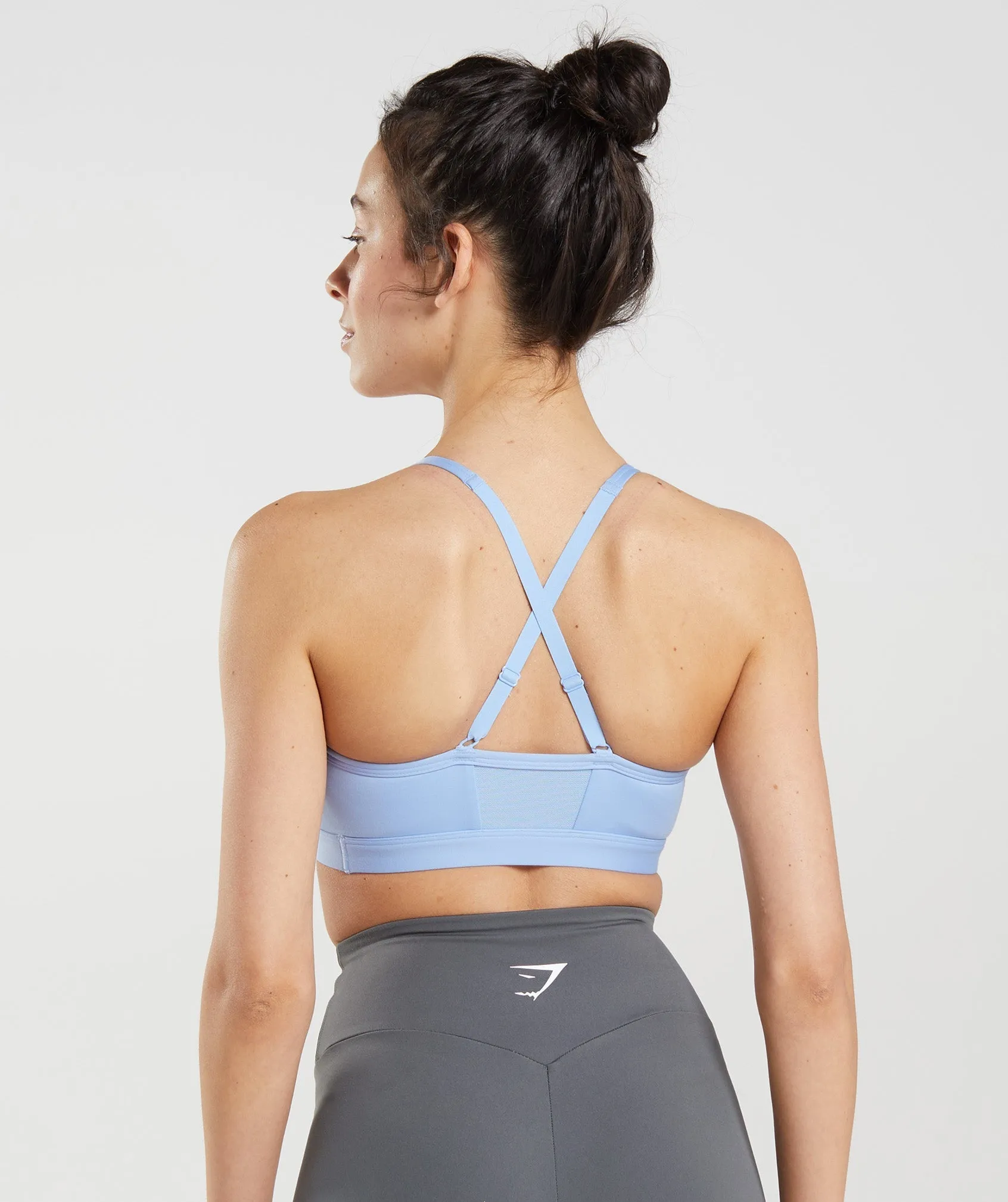 Gymshark Ruched Sports Bra - Moonstone Blue