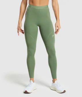 Gymshark Running Leggings - Force Green