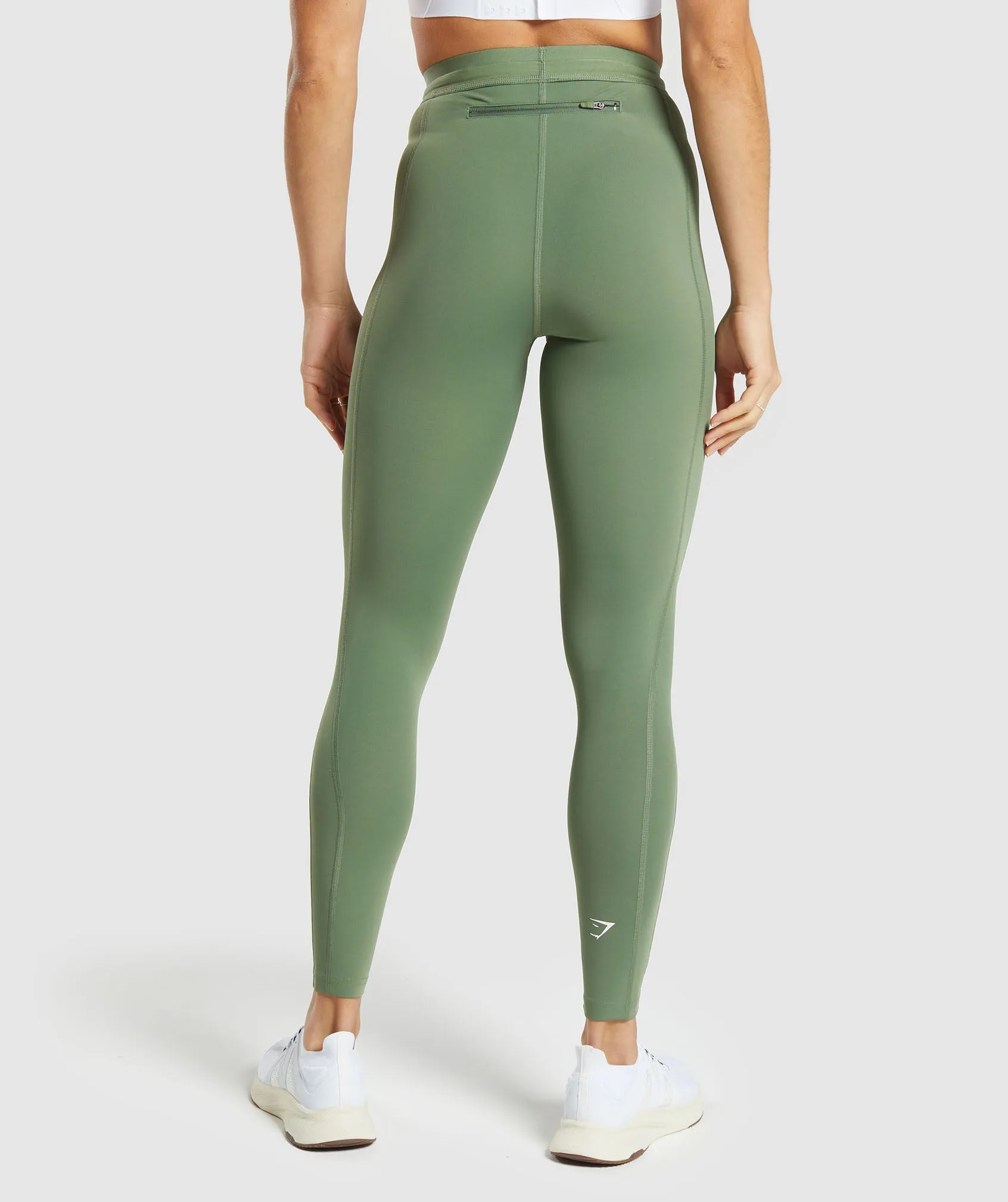 Gymshark Running Leggings - Force Green