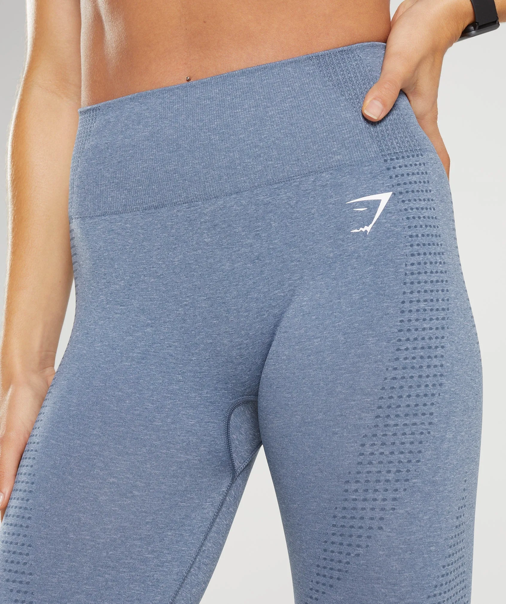 Gymshark Vital Seamless 2.0 Leggings - Evening Blue Marl