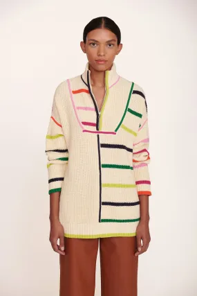 HAMPTON SWEATER | CREME RAINBOW MULTI