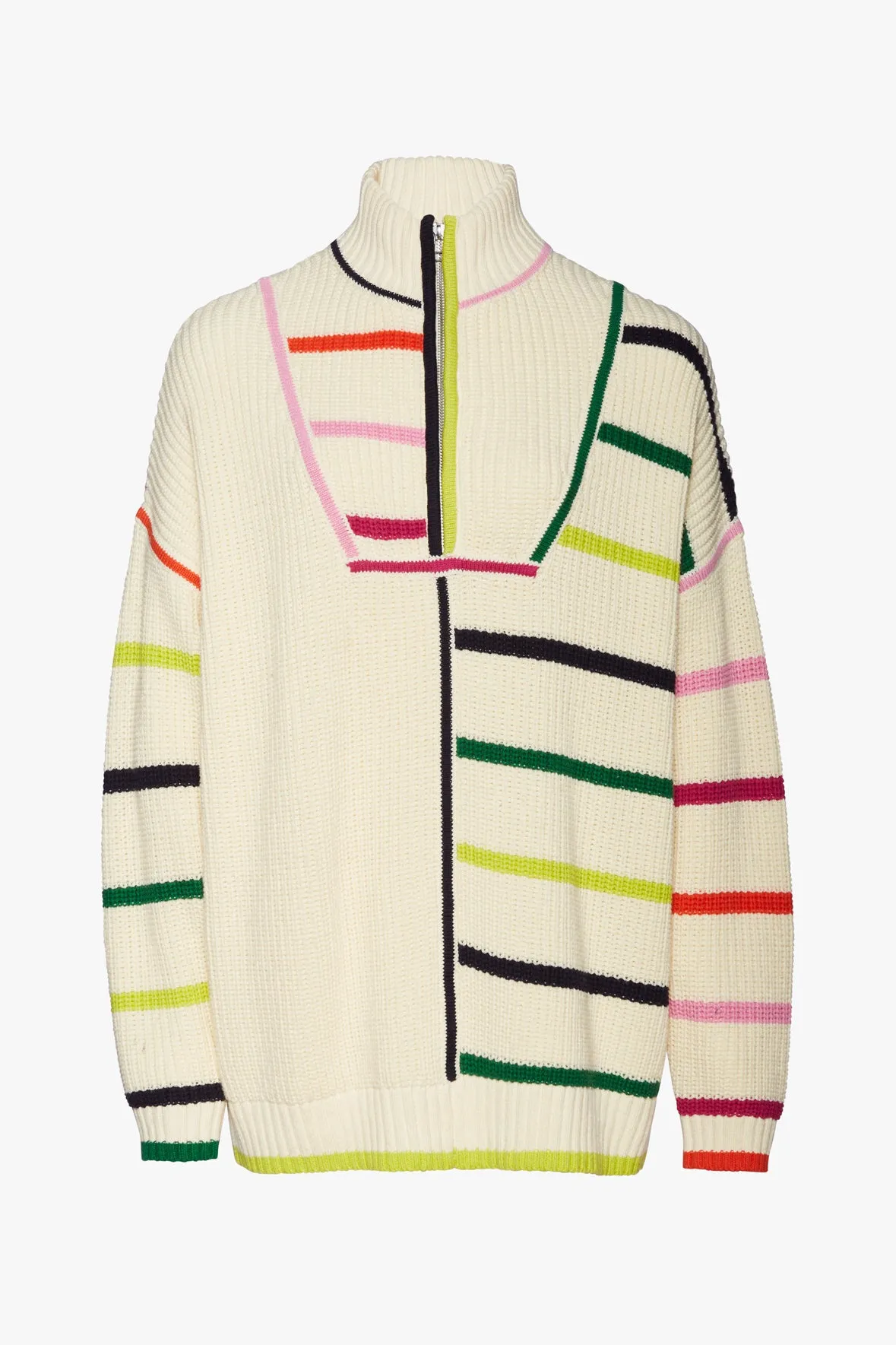 HAMPTON SWEATER | CREME RAINBOW MULTI