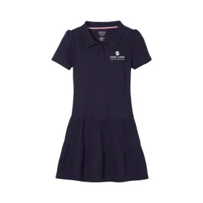 Hand In Hand - Short Sleeve Ruffle Piqué Polo Dress