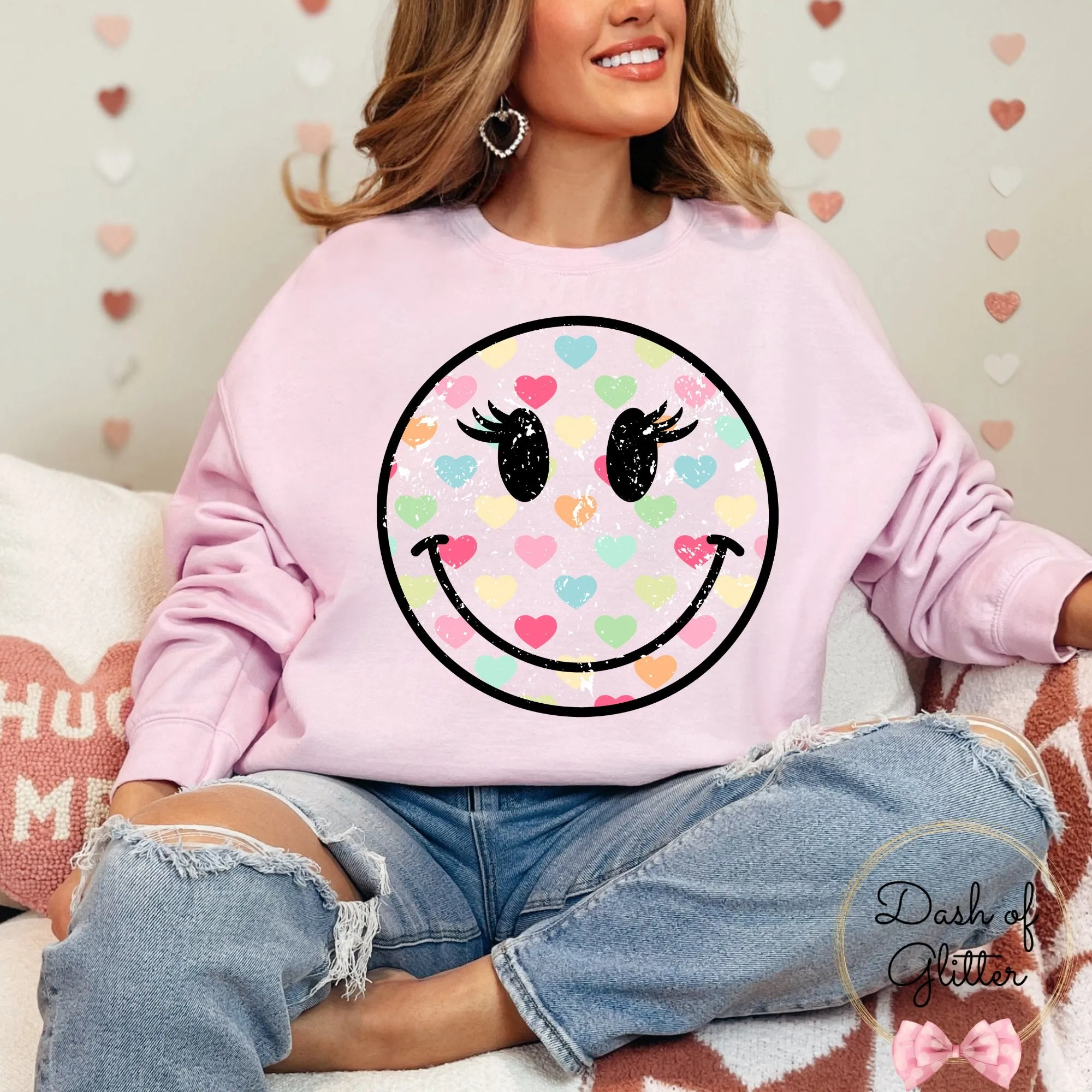 Heart Smiley Sweatshirt