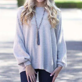 Heather Knit Sweater | S-XL