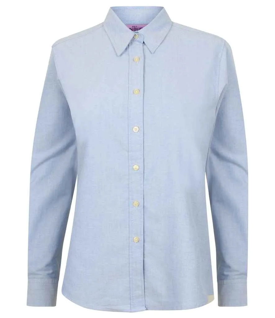 Henbury Long Sleeve Classic Oxford Shirt (Ladies)