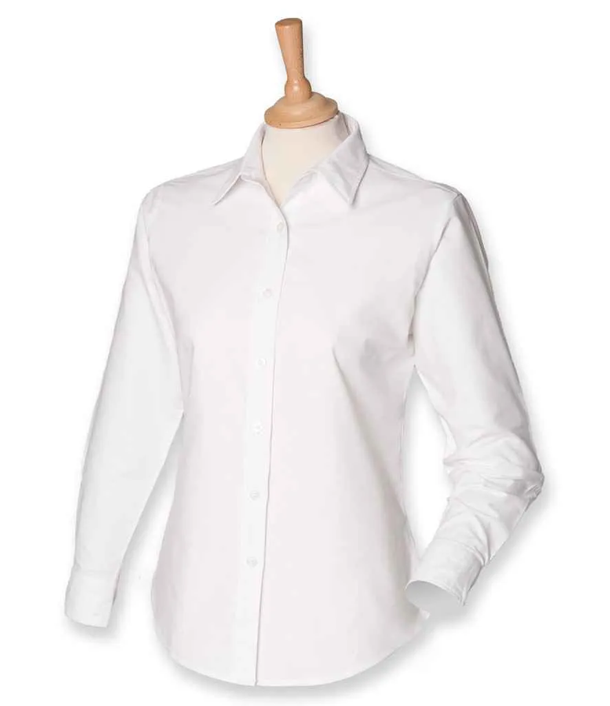 Henbury Long Sleeve Classic Oxford Shirt (Ladies)