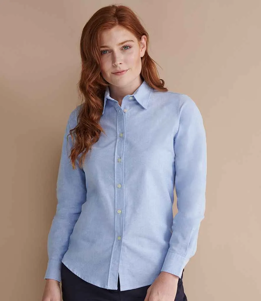 Henbury Long Sleeve Classic Oxford Shirt (Ladies)