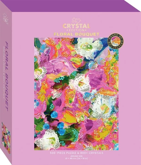 Hinkler Elevate 500pc Crystal Jigsaw: Floral Bouquet