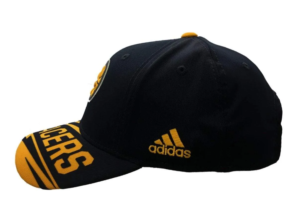 Indiana Pacers Adidas Navy & Yellow Adj Structured Strapback Baseball Hat Cap