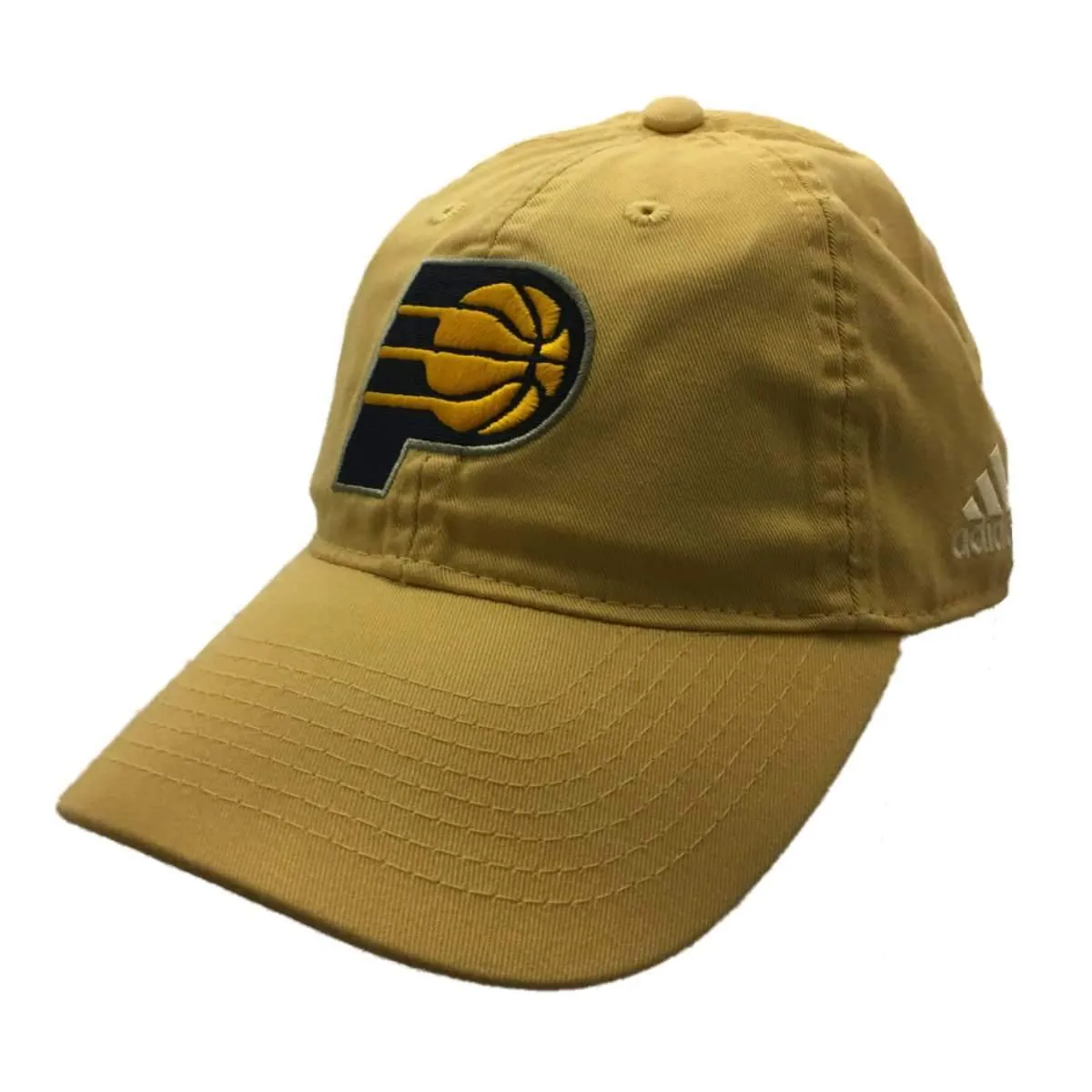 Indiana Pacers Adidas Pastel Yellow Adj. Relaxed Strapback Baseball Hat Cap