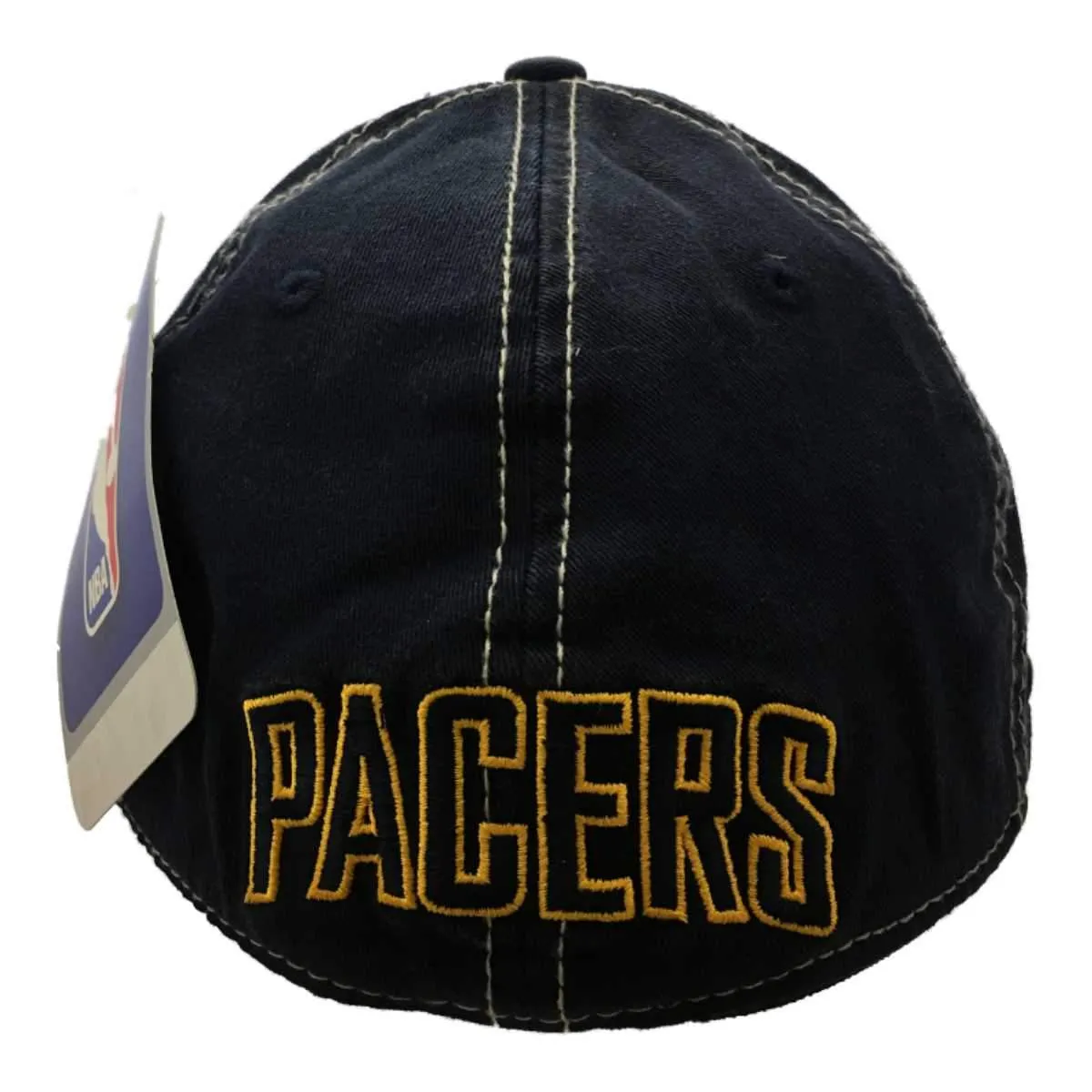 Indiana Pacers Adidas SuperFlex Navy Relaxed Style Fitted Baseball Hat Cap (S/M)