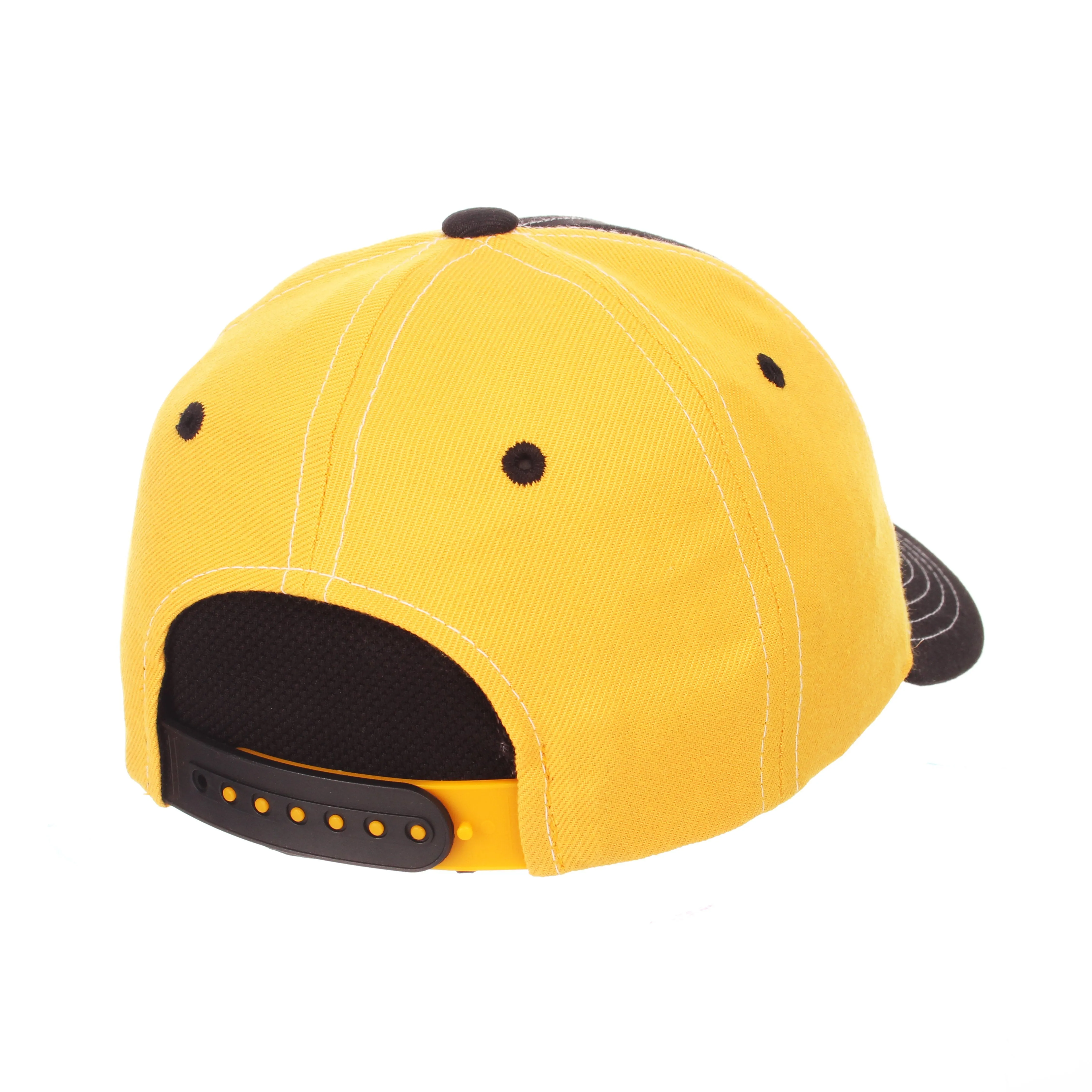 Iowa Hawkeyes Zephyr YOUTH Black Yellow Two-Tone "Staple" Snapback Hat Cap