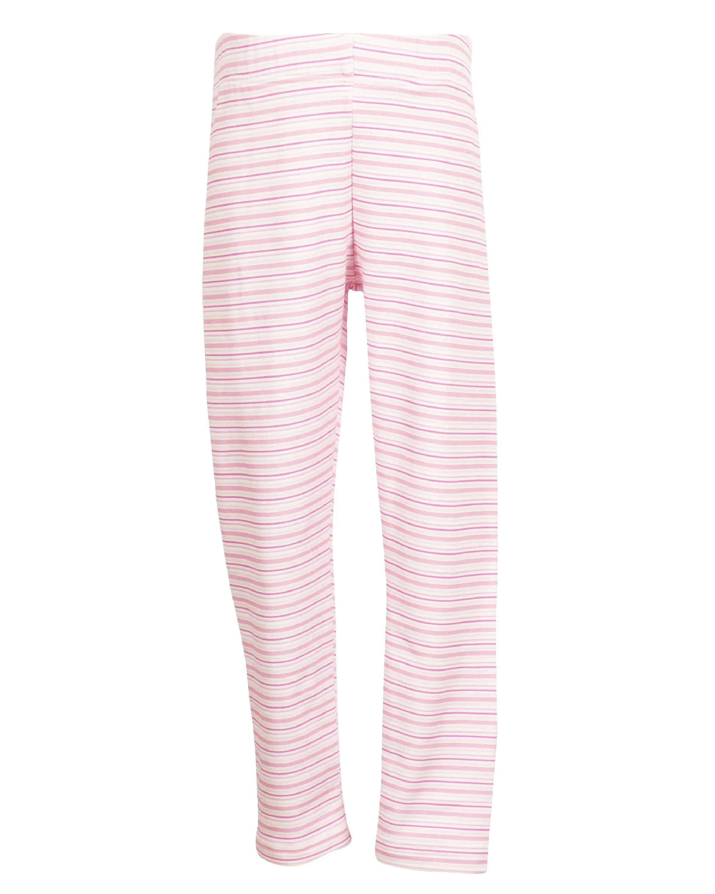 Knit Leggings | Light Pink Stripe