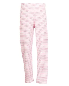 Knit Leggings | Light Pink Stripe