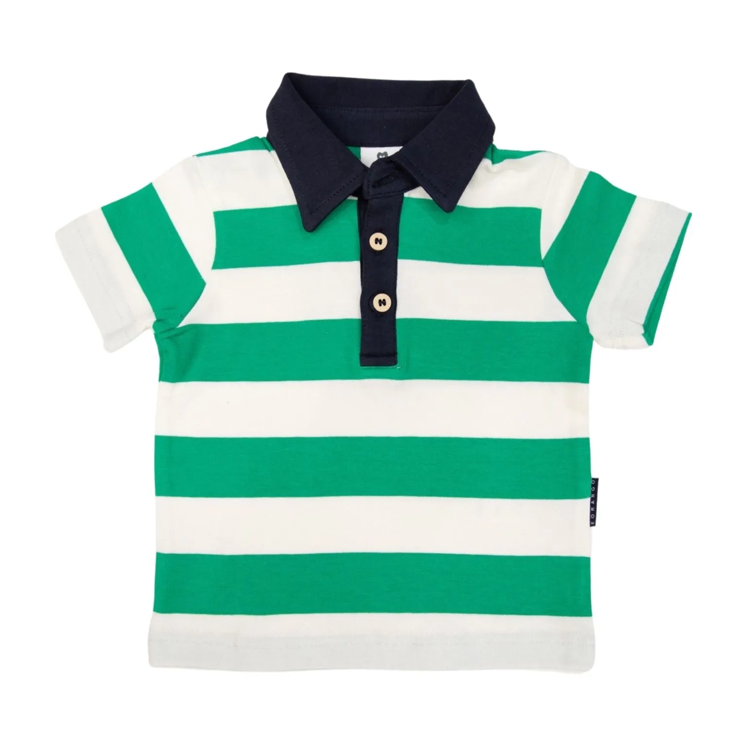 Korango - Bold Stripe Polo - Green