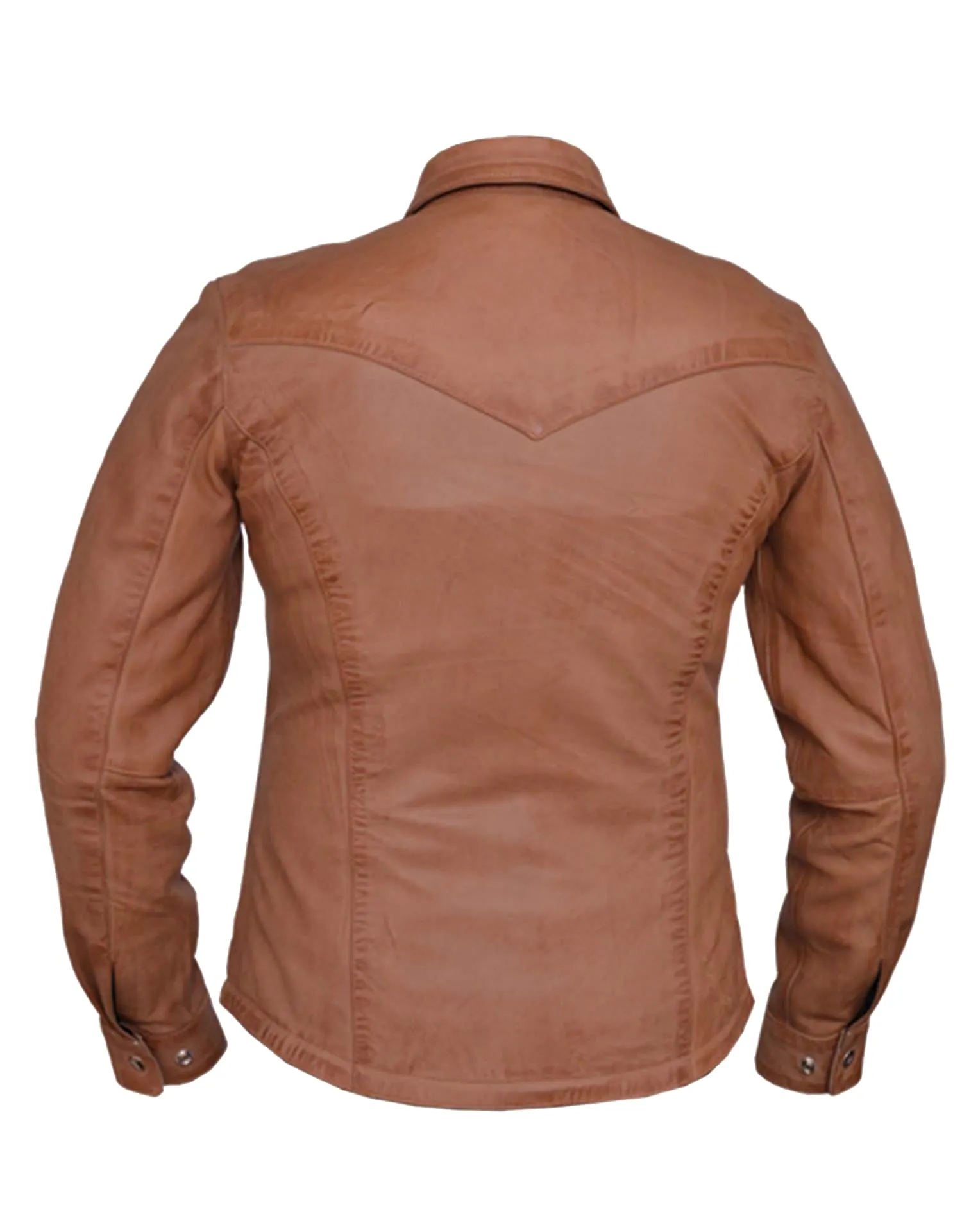 Ladies Premium Lightweight Leather Motorcycle Shirt