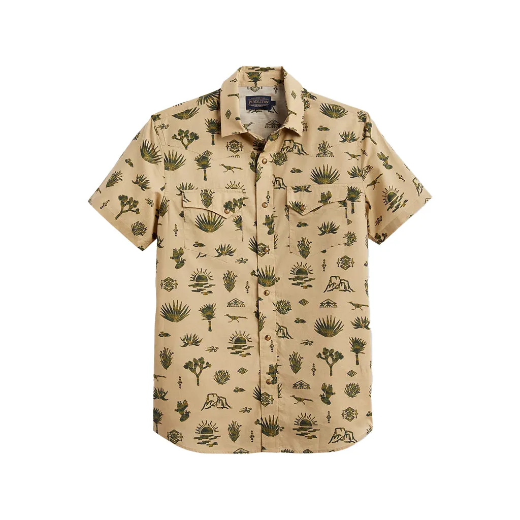 Laramie Shirt S/S Desert Print Tan