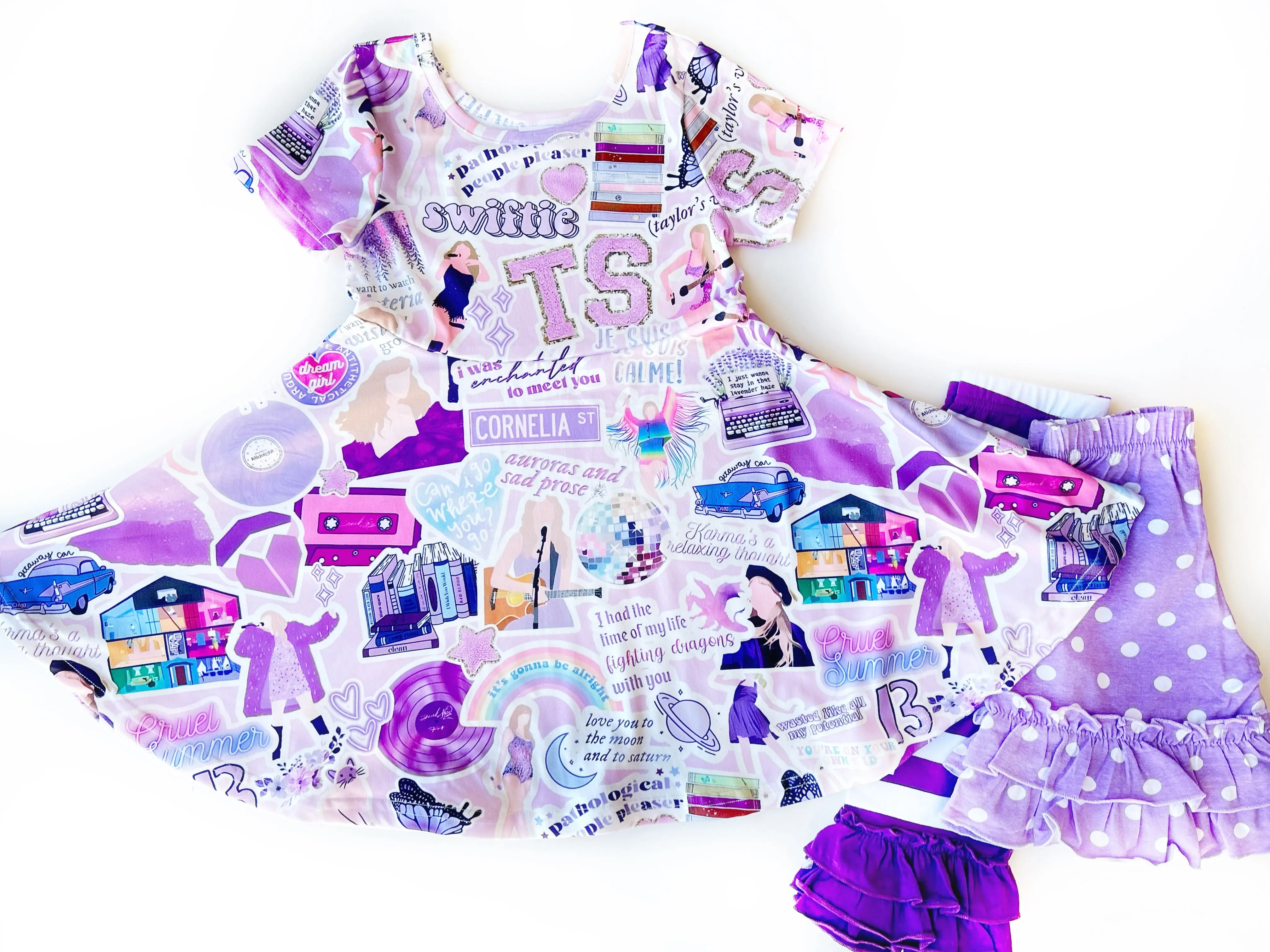 Lavender twirl dress