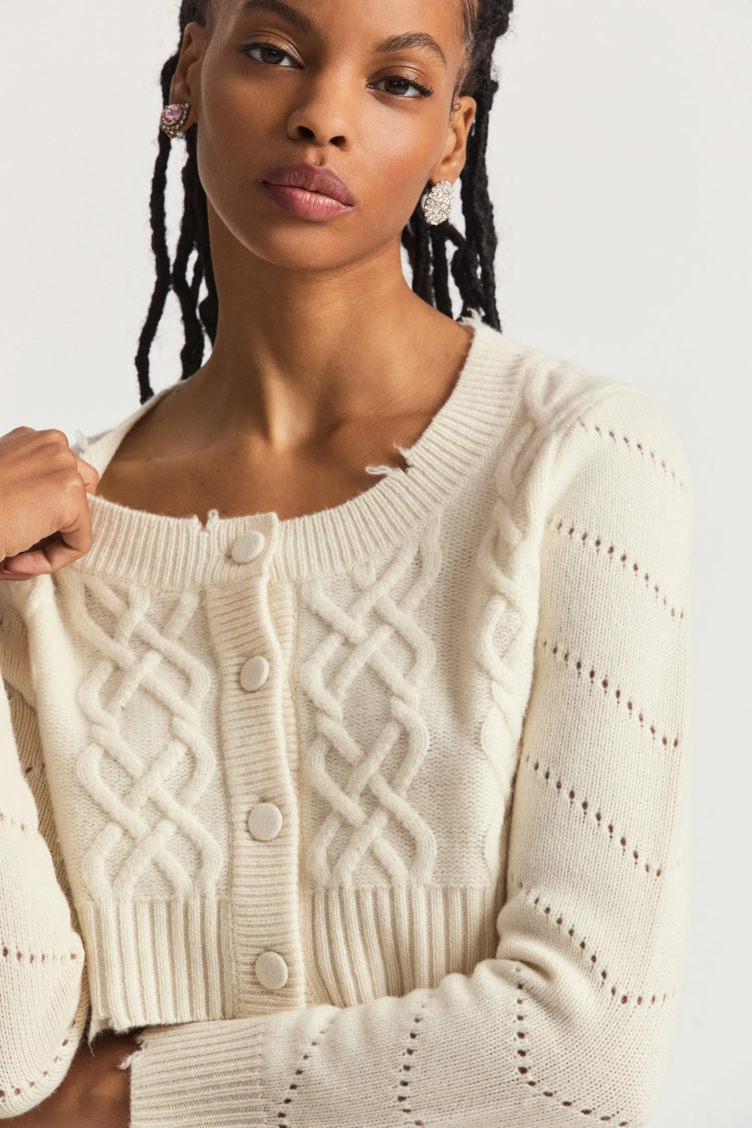 Lindita Ultra Crop Cardigan