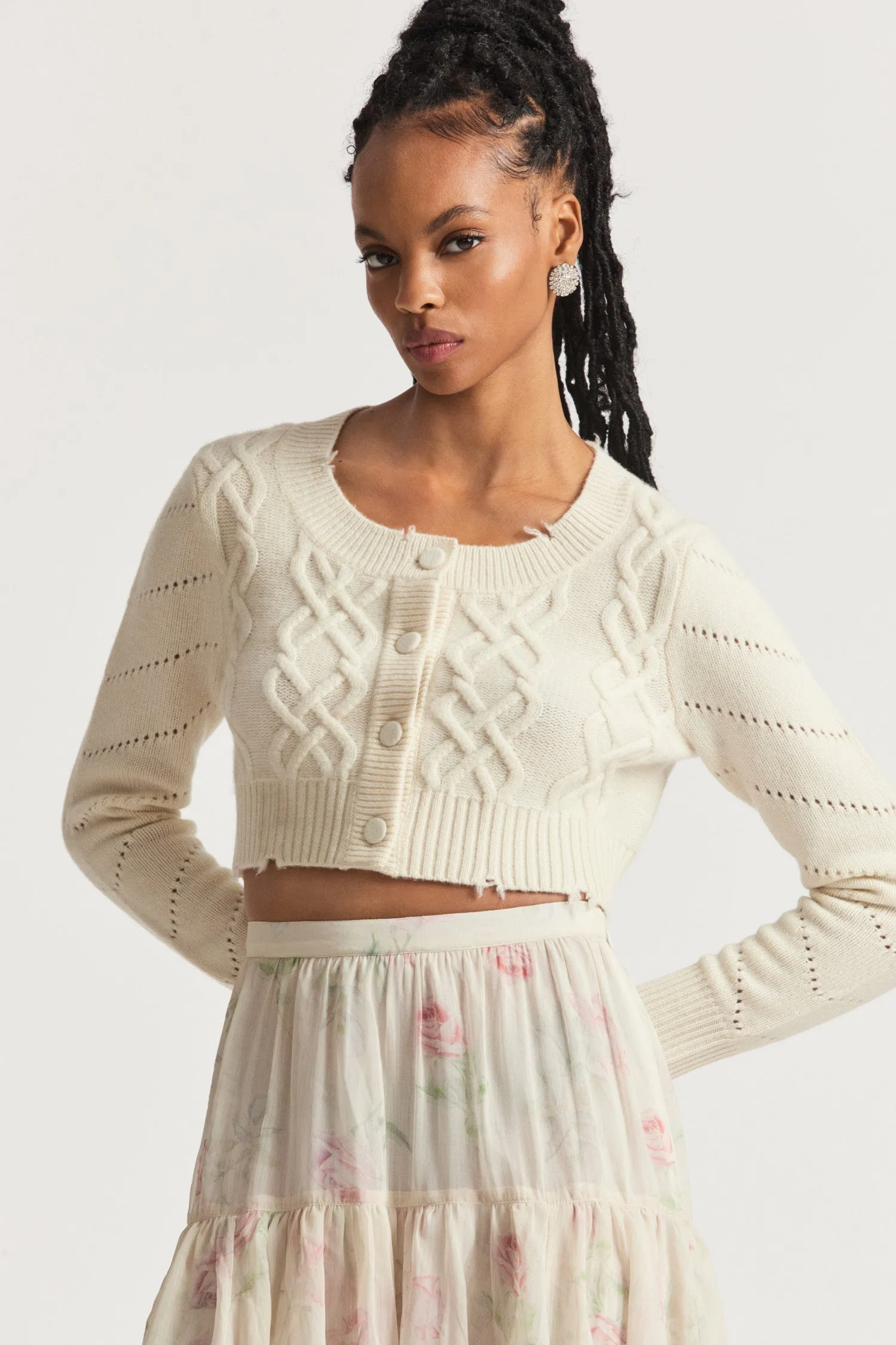 Lindita Ultra Crop Cardigan