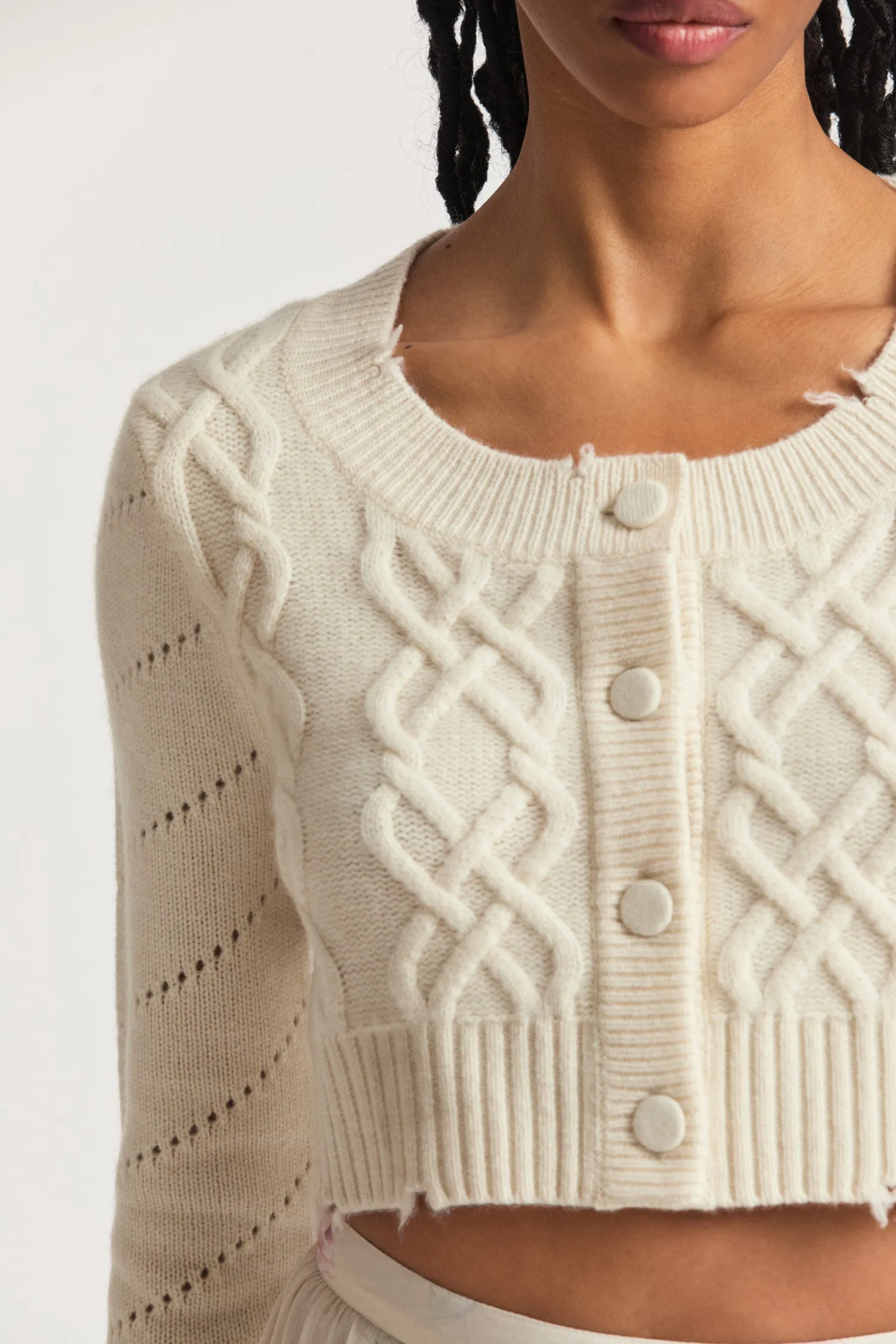 Lindita Ultra Crop Cardigan