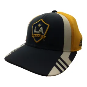 Los Angeles Galaxy Adidas Blue Yellow Adj Structured Strapback Golf Hat Cap