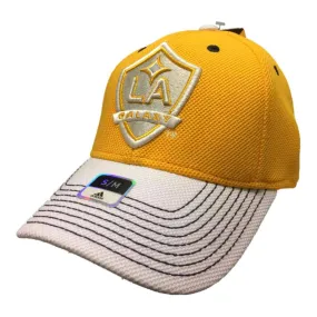 Los Angeles Galaxy Adidas FitMax 70 Yellow Structured Fitted Baseball Hat (S/M)