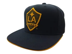 Los Angeles Galaxy Adidas Navy Adjustable Structured Flat Bill Snapback Hat