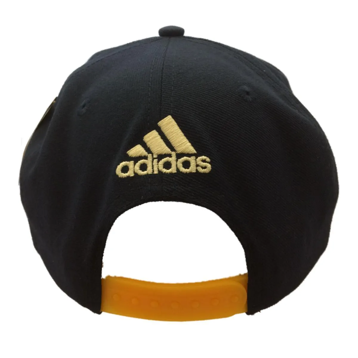 Los Angeles Galaxy Adidas Navy & Yellow Structured Snapback Flat Bill Hat Cap