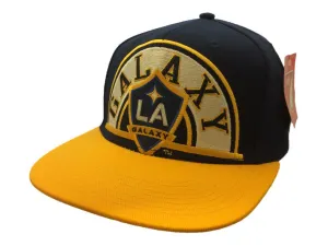 Los Angeles Galaxy Adidas Navy & Yellow Structured Snapback Flat Bill Hat Cap