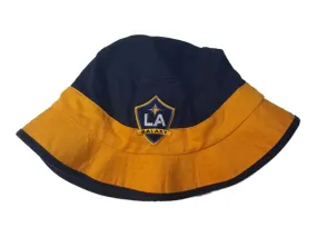 Los Angeles Galaxy Adidas Navy and Yellow 100% Cotton Bucket Hat Cap (S/M)