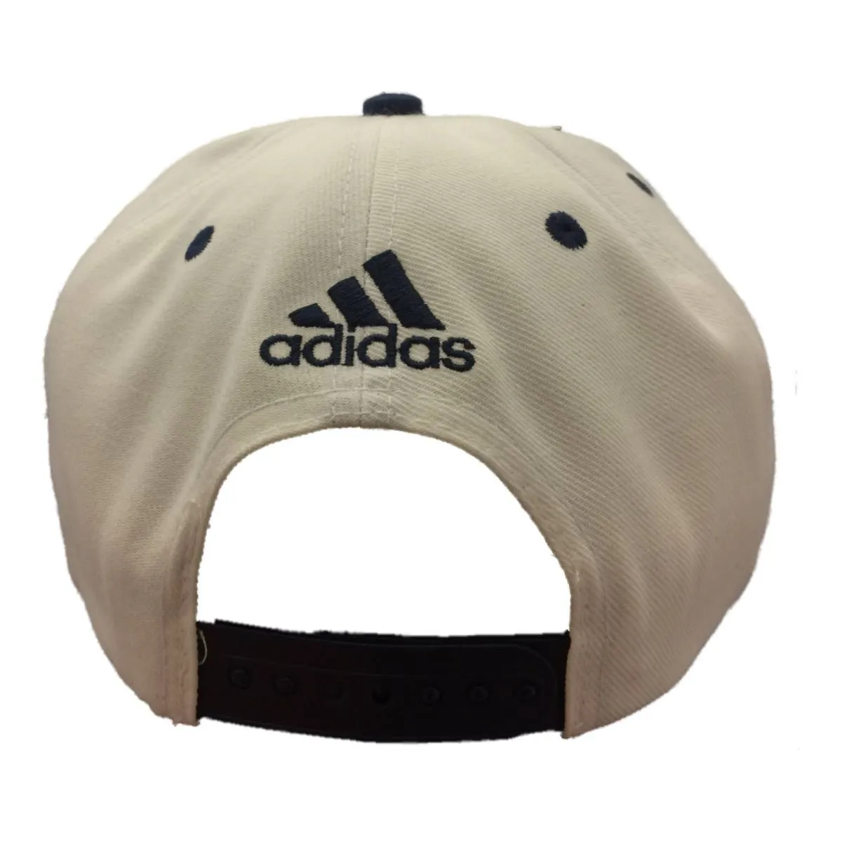 Los Angeles Galaxy Adidas White & Navy Adj. Structured Snapback Hat Cap