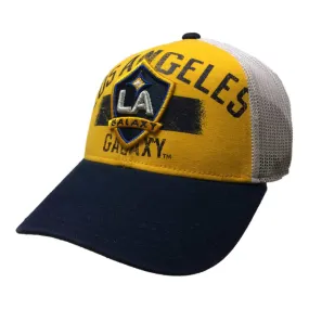 Los Angeles Galaxy Adidas Yellow Adj. Mesh Structured Snapback Baseball Hat