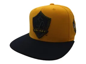 Los Angeles Galaxy Adidas Yellow Adj. Structured Flat Bill Snapback Hat Cap